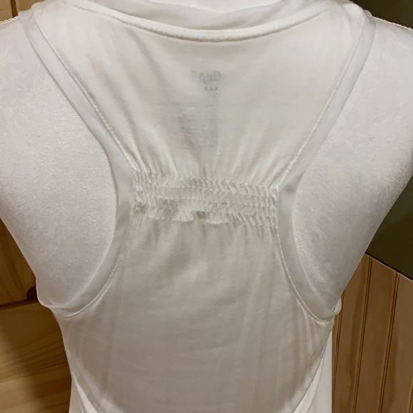 The Gap white racer back tank - 3/$20 or 4/$25 - Picture 3 of 3